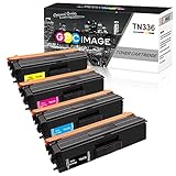 GPC Image Remanufactured Toner Cartridge Replacement for Brother TN336 TN315 TN310 TN331 Toner Cartridge to use with MFC-L8600CDW MFC-L8850CDW HL-L8350CDW HL-L8350CDWT HL-4150CDN MFC-9970CDW (4-Pack)