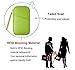 Travel Wallet Passport Holder, Travel Document Organizer Holder Bag for Family Waterproof(RFID Green)