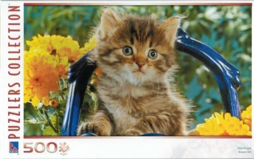 Puzzler's Collection 500 piece Jigsaw Puzzle; Kitten Bouquet by The Canadian Group