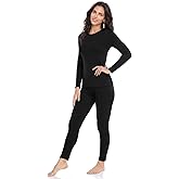 Thermal Underwear for Women Long Johns Set Fleece Lined Winter Cold Weather | Winter Long Sleeve Top &amp; Leggings, Moisture-Wicking, Heat Retention Without The Bulk, Ideal For Skiing, Outdoor, Lounge Set