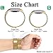 Maledan for Fitbit Charge 2 Bands, Stainless Steel Milanese Loop Metal Replacement Accessories Bracelet Strap with Unique Magnet Lock for Fitbit Charge 2 HR Gold Small