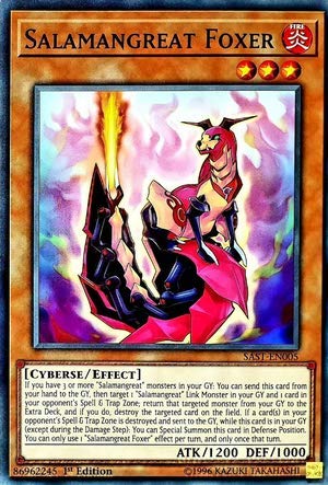 Yu-Gi-Oh! - Salamangreat Foxer - SAST-EN005 - Savage Strike - First Edition - Common