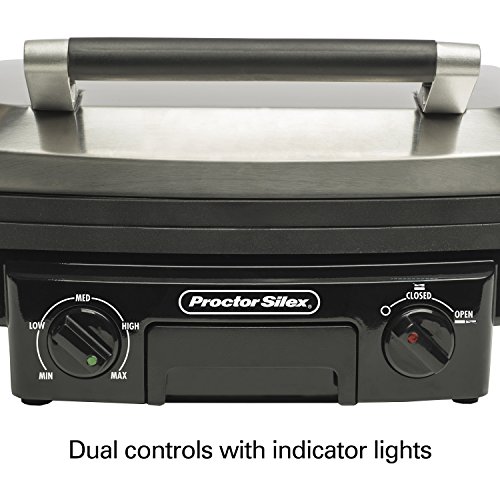 Proctor Silex 5in1 Electric Indoor Grill, Griddle & Panini Press