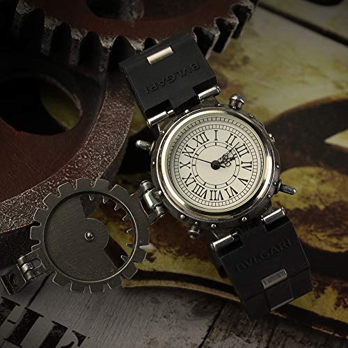 Sundial Compass with Leather Case and Chain - Push Open Compass - Steampunk Accessory - Antiquated Finish Beautiful Handmade Gift -Sundial Clock