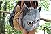 Good Bag Women's Shoulder Zipper Tote Bag with Cute Lifelike Grey Cat Head Printing