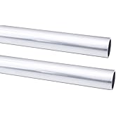Tynulox 6061 Aluminum Tubing, 1/4" OD Seamless Aluminum Round Tube, 0.04" Wall x 12" Length Metal Straight Pipe for Diy, Industry, Decoration, 2Pcs
