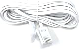 DRUT BT to BT 4 Wire Cable 431A Male to Male 3m 10ft White view 3