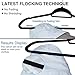 Velvet Hangers, Non Slip Clothes Hangers with Accessory Bar Sturdy and Durable, 360 Degree Chrome Swivel Hook, Ultra Thin Space Saving Hangers for Coat Suit Skirt Dress Shirt Pants - 50 Pack Black