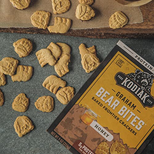 KODIAK GRAHAM CRACKER SNACKS, HONEY, HIGH PROTEIN, 100% WHOLE GRAINS, (PACK OF 1)