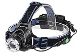 LED Headlamps Flashlight ,Zoomable 2000 Lm CREE XM-L T6 Led Head Light Lamp Torch Headlight 1x Charger , Waterproof Flashlight, Best for Camping Running Hiking