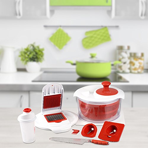 It's Useful Salad Wiz Pro Set - 10 Pieces, includes Spinner, Slicer and More
