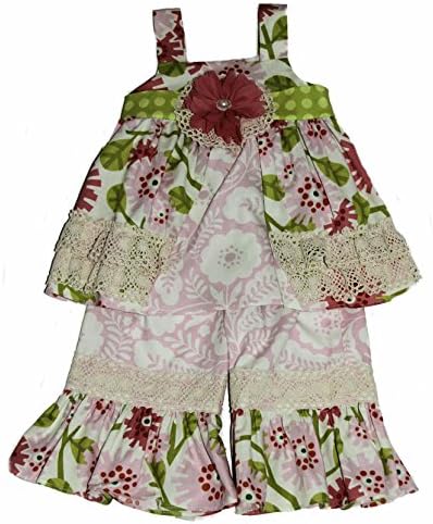 Peaches n' Cream Baby-girls Crocheted Trim Dress and Capri (24 Months)