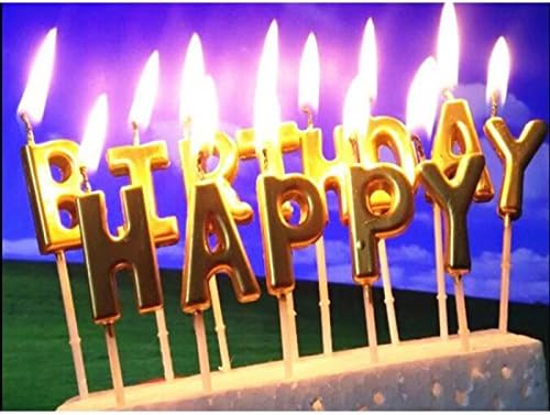 Amazon Com Izhotta Birthday Letters Cake Decoration Candles Home