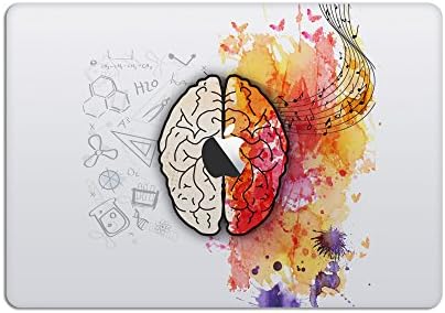 Artsybb Left and Right Brain Removable Vinyl Decal Sticker Skin for Apple MacBook Air Pro 13" 15" Mac Retina Laptop (MacBook Pro 13" (2016-2018), Left Right Brain #5)