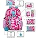 Girl's 6 in 1 Backpack Set With Lunch Bag, Pencil Case, Bottle, Keychain, Clip (Llamas)