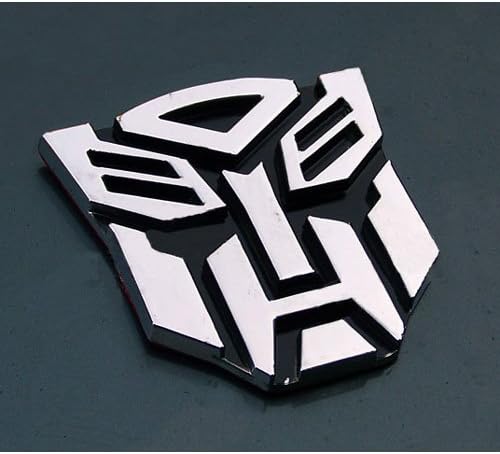 Transformers Autobot 3D Chrome Car Emblem Decal Badge Sticker – Large Size