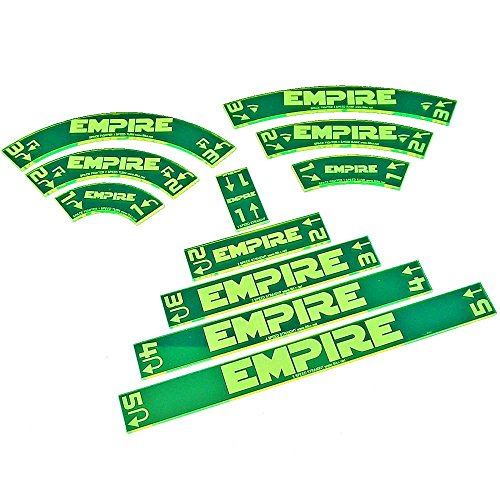 Litko Game Accessories Space Fighter, Empire Maneuver Gauge Set, Fluorescent Green (11)