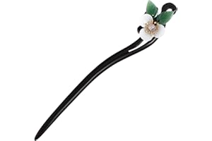 Mobestech Handmade Ebony Vintage Hair Stick Traditional Chinese Style Hairpin for Women Elegant Hair