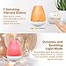 Essential Oil Diffuser Anjou 200 ml Ultrasonic Aromatherapy Cool Mist Humidifier Up to 12H Use, Waterless Auto Shut-Off, 4 Timer Settings, 7 Color LED Lights, BPA-Free for Office, Baby,Home Decor Gift