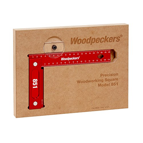 Woodpeckers Precision Woodworking 851 Square 8-inch x 5-inch Wall-Mountable, Metric