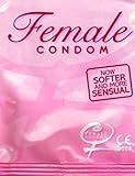 3 Pack Female Condom~ FC2 Latex-free Nitrile for Internal Use Pink Bulk Package with Instruction Sheet