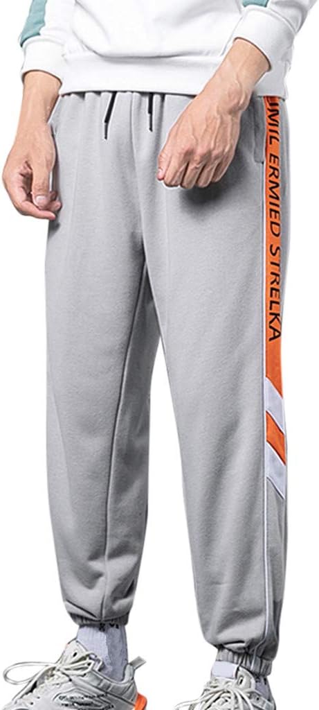 Premium Sport Pants,Mens Fashion Comfy Jogger Pants with Pockets Sweatpants Trouser