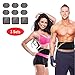 Electrodes Pad, 9 PCS Gel Pads Replacement Unit Set Pack for All Abdominal Belts
