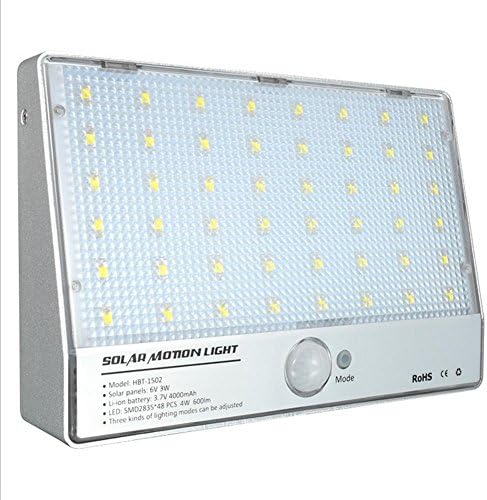 Lh&amp;Fh Ultra-bright Aluminum Aolar Outdoor Waterproof Garden Wall Light Body Sensors 48LED Lighting Street Lamps