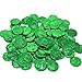JOYIN 208 St Patrick’s Day Lucky Leprechaun Plastic Coins and 1 Large Green Cauldron with Handle Saint Patricks Pot of Gold Party Supplies