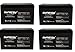 APC Smart-UPS 1500 RM 2U Battery Replacement Batteries - Kit of 4