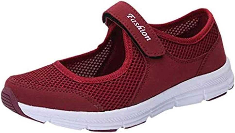 LILICAT Womens Running Walking Shock Absorbing Sports Performance Shoes Gym Mary Jane Trainers Summer Shoes for Women Ladies Mesh Anti Slip Fitness Running Sports Shoes