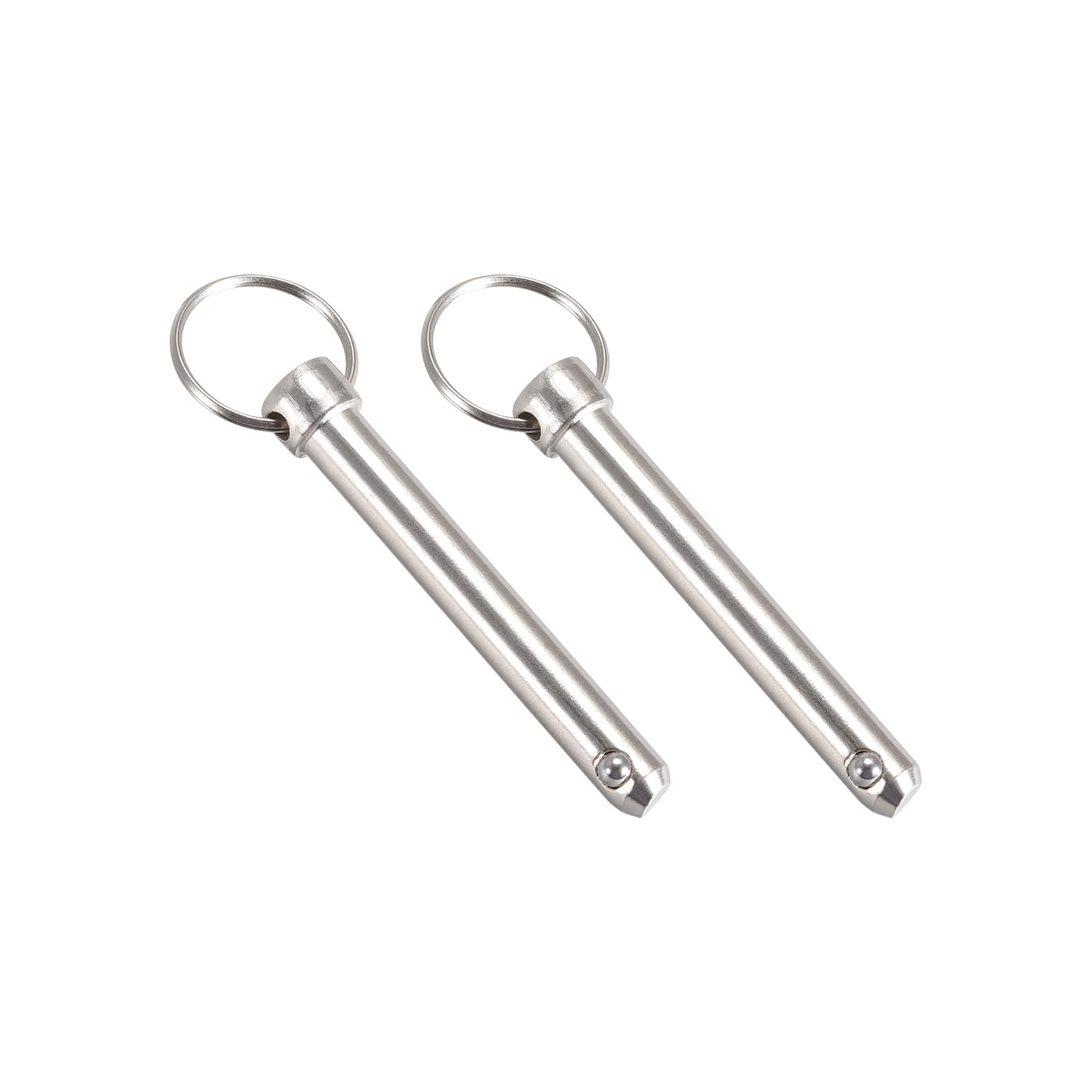 METALLIXITY Quick Release Pins (10mmx70mm) 2Pcs, Carbon Steel Pull Pin - for Shipbuilding, Ship Outfitting, Boat Top