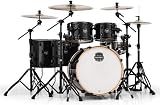 MAPEX AR628SFUBTB Armory Series Studioease Fast 6-Piece Drum Shell Pack, Transparent Black