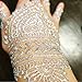 Body Art Temporary Tattoo Kit: White Lace & Silver Glitter Tattoo Set for Adults, Women, Girls & Teens - Custom DIY Body Paint Tattoo Kits for Professionals & Beginners - Make Your Own Fake Tattoos