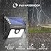 Solar Motion Sensor Lights Outdoor, Super Bright COB 36 LED Wireless Waterproof Solar Wall Outside Lighting, Solar Security Light for Porch Patio Yard Deck Stairway Driveway (2 Packs)