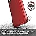 X-Doria Defense Lux, iPhone Xs Max Case - Military Grade Drop Tested, Anodized Aluminum, TPU, and Polycarbonate Protective Case for Apple iPhone Xs Max, 6.5 Inch Screen, (Red)
