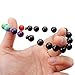 Top Plaza Men Women 8mm Lava Rock Stone 7 Chakra Bracelet Healing Gemtone Beads Mala Meditation Bracelet(Pack of 4 10mm Beads)