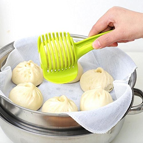 EASY MAKE - Tomato Slicer, Fruit & Vegetable Cutter and Egg Slicer - Multifunctional - Ideal for Round Slicer (Grey)