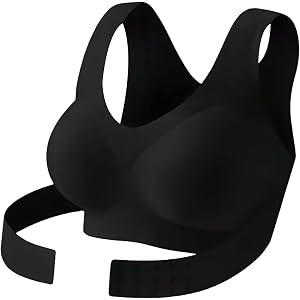 Front Closure Bras for Women Posture Corrector Cross Back Jelly Bralettes