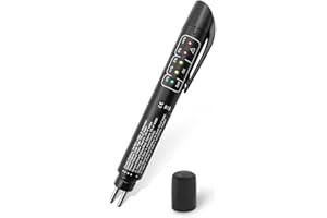 Brake Fluid Liquid Tester Pen, Brake Fluid Tester with 5 LED Indicators, Brake Fluid Liquid Testing Pen for DOT 3 DOT 4 DOT 5
