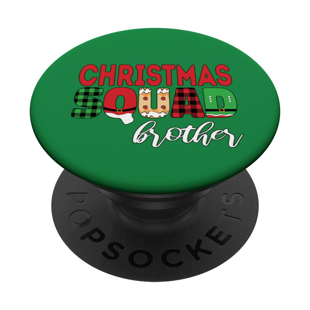 Christmas Squad Brother - Merry Xmas Santa Holiday Squad PopSockets Swappable PopGrip