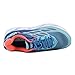 Hoka One One Womens Clifton 3 Blue Jewel/Neon Coral Running Shoe - 7