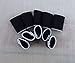 Black 10pcs/set Sports Finger Splint Guard Bands Bandage Support Wrap Basketball Volleyball Football Fingerstall Sleeve Caps Protector Fingerbands Protective Finger Supports Bands
