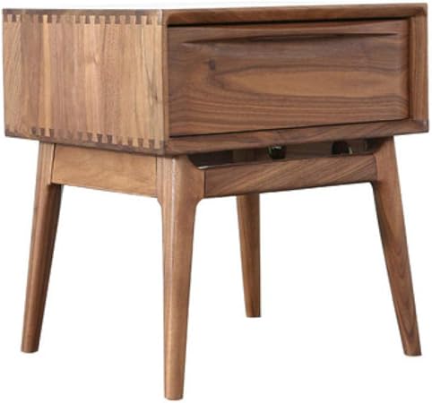 Zuzanny Nightstands Bedroom Furniture Black Walnut Solid Wood Bedside Table Night Stand Side Table Quality Brown Amazon Co Uk Kitchen Home