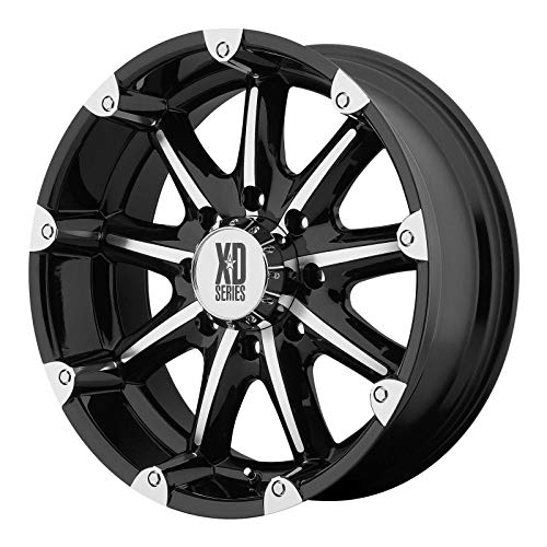 XD Series by KMC Wheels XD779 Badlands Gloss Black Wheel with Machined Accents (18x9"/6x135mm, +18mm offset)