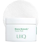 UIQ Biome Remedy Toner Pads, Dual-Textured Facial Pad for Hydrating, Moisturizing, Calming, Pore Care, Non Comedogenic, Daily Toner Pads for Soothing Skin 6.08 fl. oz., 70 Sheets