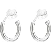 INERRWIX Clip-on Earrings for Women 14K Gold Plated Chunky Gold Hoop Earrings Dangle Earrings for Women No Piercing Fake Earrings Jewelry