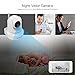 VSTARCAM 1080P WiFi IP Camera, Pan/Tilt/Zoom HD Wireless Indoor Camera with Night Vision, 2.4GHz Remote Monitor for Baby/Pet/Home Security (White)