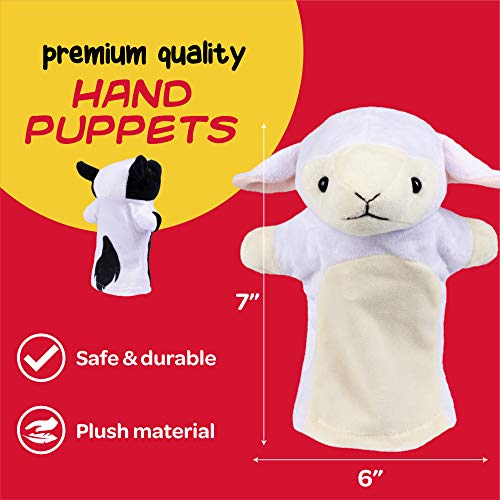 Plush Creations Barn Friends Hand Puppets Puppet Set (4 Hand Puppets) Great Gift for Girls and Boys  - //coolthings.us