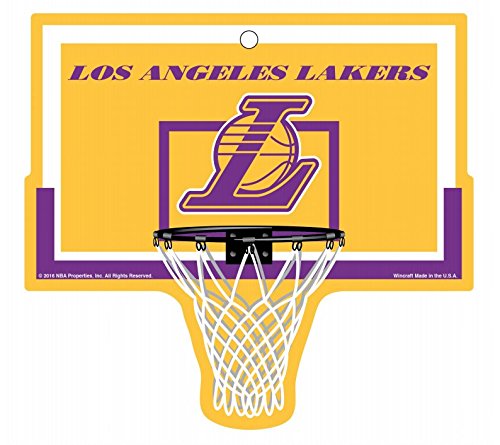 Los Angeles Lakers Basketball Plastic Hoop Sign NBA 9.5